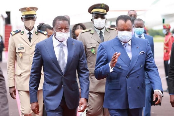 Denis Sassou N’guesso accueille Faure Gnassingbé, son homologue togolais