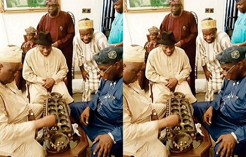 Nigéria: Les ex-présidents OBASANJO et G.Jonathan en pleine distraction Photo