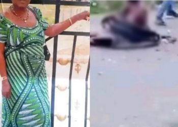 Nigéria: Horreur, cette dame (photo) est brûlée vivante par des jeunes