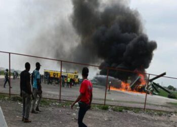 RDC: un hélicoptère militaire s&rsquo;est écrasé au décollage (Photo)