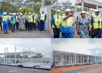 Réhabilitation des CHU Kara et Campus de Lomé: Mme Dogbé a constaté l&rsquo;avancement des travaux (Photos)