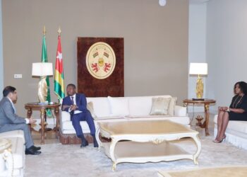Ram Sanjiv Tandon en fin de mission, reçu par M Faure Gnassingbé