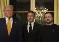 Donald Trump et Zelensky reçus par M Macron
