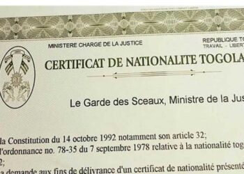 Togo/Demande de certificat de nationalité: démarche simplifiée à compter du 13 décembre 2024