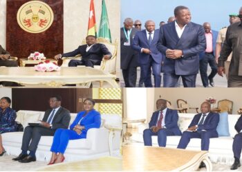 John Dramani Mahama reçu par M Faure Gnassingbé